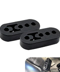 2 Pack Rubber Exhaust Hangers For Muffler And Tailpipe Adjustable 4 Hole Universal Damping Bracket Heavy Insulator Mounts
