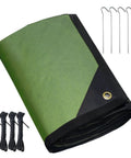Heavy Duty Survival Tarp Cover 8.5 By 11.8 Feet Emergency Blanket Reflective Thermal Ripstop Waterproof Bombproof All Weather Shelter with ropes and stakes