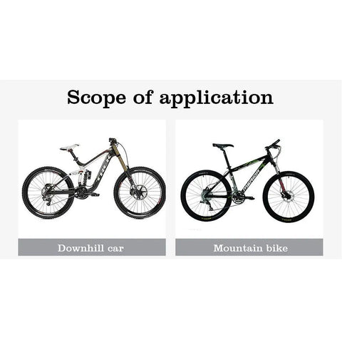 Image showing downhill car and mountain bike under 'Scope of application' for Round Oval Narrow Wide Chainring 104 BCD 30T-38T.