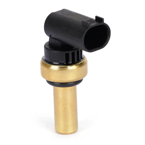 Direct Mount Coolant Temperature Sensor Fits Chevy Bolt Evo Cruze Colorado Trax Volt Engine Cooling Module visible with brass and black materials.