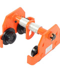 Beefy Dual Wheels Beam Trolley With Adjustable Flange Width 2.56 To 7.48 Inches 4400 Lb Capacity Two Ton Alloy Steel For Straight And Curved I Beams Push Manual Hoist Trolley With Quick Install