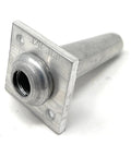 Professional Grade Tough As Nails One Way Anchor Wire Vise Heavy Duty Zero Slack Grip Clamp For 8 To 11 Gauge Solid Stainless Steel Cable Rigging Hardware Pack Of 10, viewed from side with a square base.