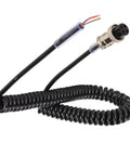 4 Pin Radio Mic Cable Replacement Cord With Prewired Female Plug For CB HAM Radios Flexible Coiled Mic Cord Extends To 70.8 Inches