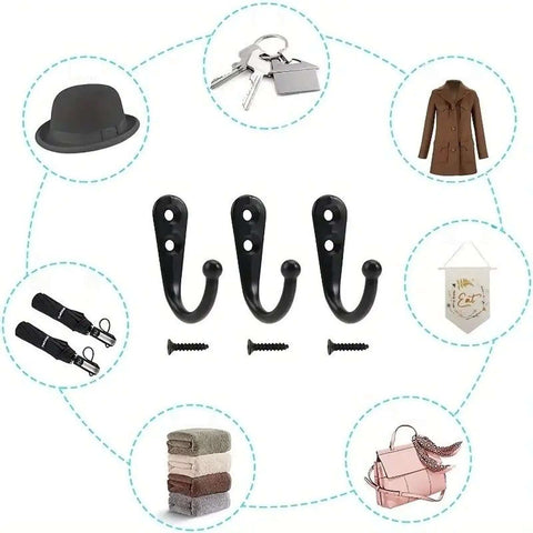 Built Tough Wall Mounted Hooks Set Of Four Premium Zinc Alloy Coat Hangers Bright Yellow For Bathroom Bedroom Kitchen Cabinet Storage Straight Forward Mount Screw Kit Included with keys, hat, and coat.