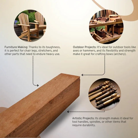 Top Shelf Osage Orange Turning Blank Kiln Dried Hardwood For Eco Friendly Woodturning And Wood Lathe Projects with diverse uses shown.