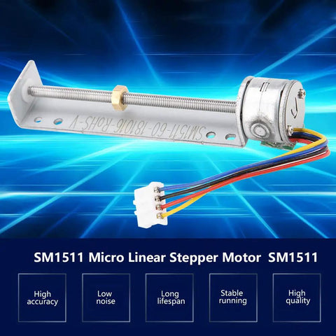 Absolute Beast 5V Micro Linear Stepper Motor Featuring Tight Screw Slider Design For Heavy Duty Pull Push Motion In Compact Boxes and Weekend Garage Mods That Crush It