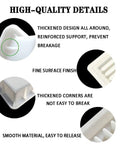 Images highlighting details of the Beefy Large Round Brick Mold Nineteen Point Seven Inch Diameter Circular Concrete Tile.