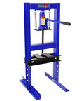 Beefy Shop Press For Auto Repairs And DIY Projects With Easy Setup Blue Powder Coated Steel Frame, Durable Bearings And Bushings Press
