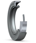Heavy Duty Built To Last 25X47X7 HMSA10 RG Radial Shaft Seal For Oil Or Grease, rubber metal reinforced, side view of seal