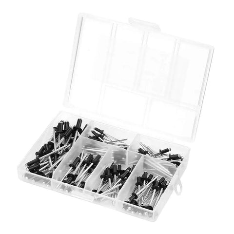 120 Piece Aluminum Blind Rivet Set Heavy Duty Kit For Home Repair And DIY Projects Includes M2.4 M3.0 M3.2 M4 Rivets