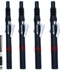 Set of four seatpost suspensions with coil springs showing different sizes, including 25.4mm Seatpost Suspension With Spring For Fixie BMX And Road Bikes.