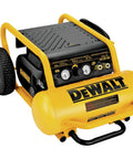Heavy Duty Portable Air Compressor Featuring 4 5 Gallon Steel Tank And 225 Psi Maximum Pressure With Smooth Roll Wheels