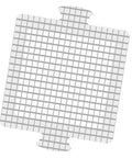 Disposable Shower Drain Hair Catcher Mesh Stickers 25 Pack Large 4.1 Inch Square Drain Covers for Bathroom Bathtub Sink and Kitchen Drains