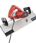 Heavy Duty Electric Tile Bevel Cutter And Chamfering Machine With 45 Degree Precision Edge Work And 1200 Watt Motor, front view.