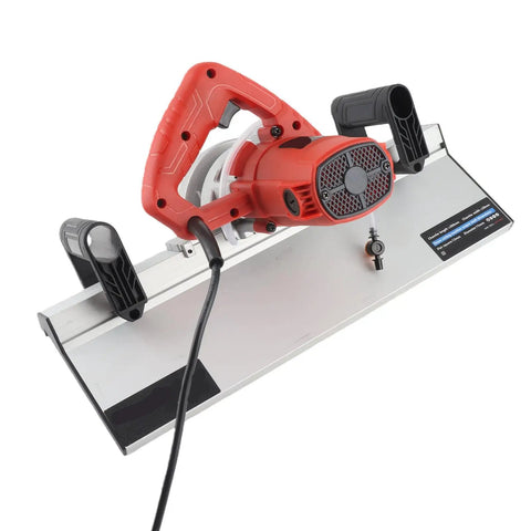 Heavy Duty Electric Tile Bevel Cutter And Chamfering Machine With 45 Degree Precision Edge Work And 1200 Watt Motor, front view.