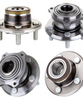 Front And Rear Wheel Bearing Hub Assembly 5 Lug Fits Chrysler 300 2005-2009 Dodge Charger 2006-2009 Dodge Magnum 2005-2008 513224 512301 Replacement For Both Front And Rear Wheels, showing multiple metallic assemblies with 5-lug design.