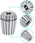 Premium ER Collet Set For Precision Machining With A Grade Accuracy Of 0.015mm, showcasing grip design and stability.