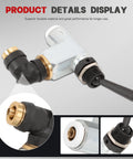 Air Toggle Switch Pneumatic Control Valve Direct Replacement For Peterbilt Kenworth International LT Series Trucks One Quarter Inch Port 379 389 Easy Install Air System Upgrade galvanized steel 90° elbow