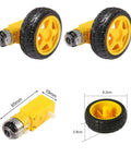 DIY DC Motor Kit For Makers With Dual 3V To 12V Motors Up To 25000 RPM 60 Gear Pack Awesome Paddles And Propellers Shafts And Wheels