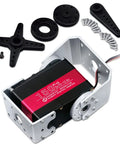 Beefy 150Kg Servo Motor 12V High Torque Steel Gear Digital Steering Servo For RC Vehicles Robotic Arms with Mount Brackets