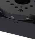 Motorized Rotation Stage With High Precision Worm Gear Portable Rotating Table 25 Degrees Per Second 99.21 Lb Capacity Aluminum Alloy Platform detail view