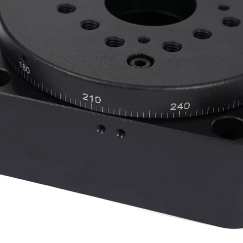 Motorized Rotation Stage With High Precision Worm Gear Portable Rotating Table 25 Degrees Per Second 99.21 Lb Capacity Aluminum Alloy Platform detail view
