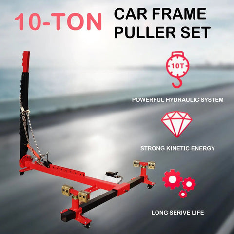 10 Ton Beefy Car Frame Puller Set With 4409 Lb Loading Capacity Auto Body Frame Straightener