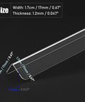 Clear Plastic Corner Guard Strip Self Adhesive Peel And Stick Wall Protector Tough Petg Edge Trim For Sharp Corners 1.7cm wide