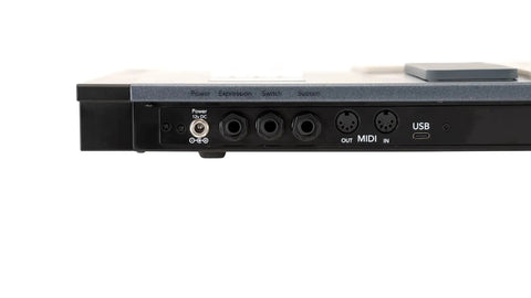 Back panel connectors of Electronic Drum Pad With One Octave Expansion Module And Smart Fabric Technology Charcoal Finish