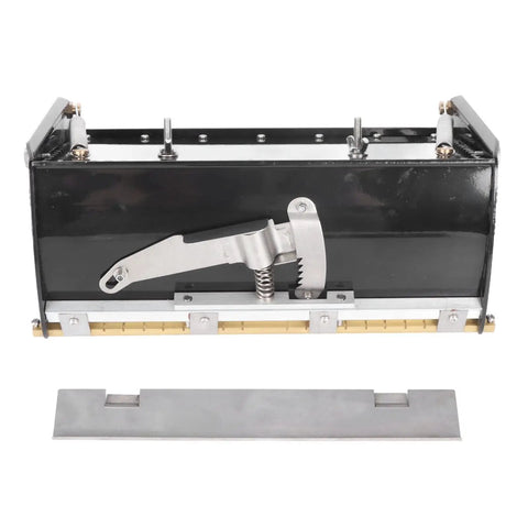 Pro Grade Drywall Flat Finishing Box For Wallboard Mud And Putty Powder 10 Inch Aluminum Scraper Tool with exposed lid parts