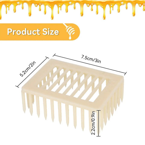 Beekeeping Queen Marker Cage Kit 20 Pack Clip Bee Catcher with dimensions 7.5cm x 5.2cm x 2.2cm for hive maintenance