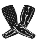 American Flag Stretch Arm Sleeves With Soft Fit Material For Ace Sun Protection UV Blocking Stay Cool And Look Fly Perfect For Road Workouts And Weekend Rides with unique wrench design.