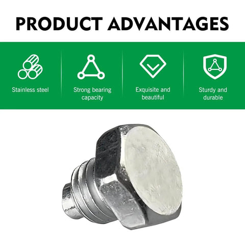 Two Piece Car Floor Jack Handle Bolts For 3 Ton To 4 Ton Horizontal Floor Jacks Pressure Rod Fixed Screws Heavy Duty High Strength Hydraulic Top Handle Bolts Replacement Auto Spare Accessories in close-up view showing hex head and stepped shaft.
