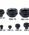 Premium Heavy Duty Vacuum Suction Cups For Industrial Manipulators PBG Series various sizes including PBG-10 to PBG-110 in black
