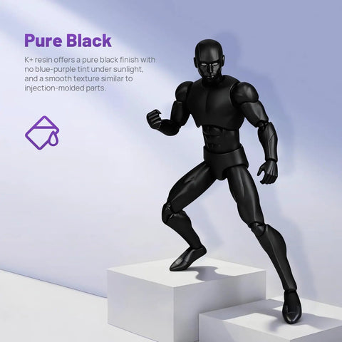 Next Level ABS Like 3D Printer Resin In Jet Black For High Precision Engineering Prints Built Different With Rock Solid Impact Resistance Ready To Drill And Tap Heavy Duty One Kilogram Vat
