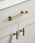 Six Pack 3 Inch Hole Center Cabinet Pulls Antique Brass Zinc Alloy Drawer Handles For Kitchen Cabinets And Furniture Durable