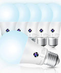 Dusk To Dawn Outdoor LED Bulbs 5000K Daylight A19 75W Equivalent 10.5W Energy Saving Auto Dusk To Dawn Sensor Lights For Front Porch And Outdoor Use 6 Pack UL Listed Weather Resistant