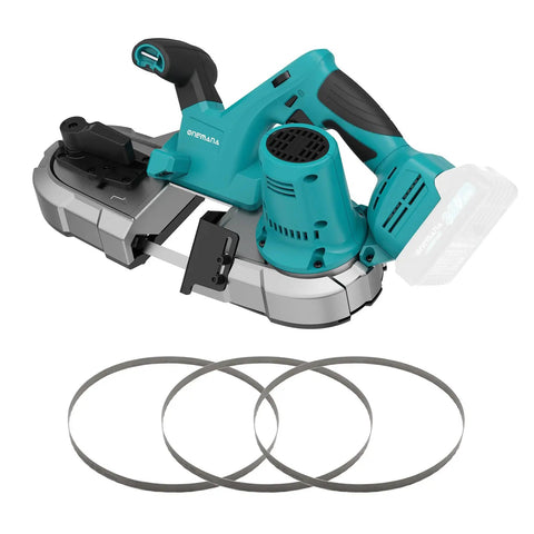 Cordless Bandsaw 20V Brushless Portable With 2.5 Inch Cutting Capacity, 6 Speeds For Metal And Wood, Cuts Pipes, Conduit, PVC, Aluminum And Steel Tool Only.