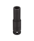 Deep Well Impact Socket 11 32 Inch For Small Long Bolts And Recessed Fasteners Three Eighths Drive Six Point SAE Heat Treated Cr Mo Steel