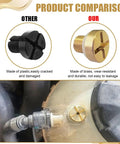 Product comparison of Straight Up Heavy Duty Brass Radiator Coolant Expansion Tank Bleeder Screw And Drain Plug Replacement For Bmw X3 X5.