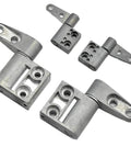 2 Pack Zinc Alloy Damping Hinge Set With 360 Degree Rotatable Torque Shaft for Cabinet and Gate Friction Hinges 0.56 Nm Right Hand
