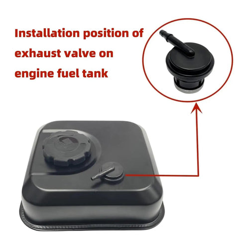 Installation view of Fuel Tank Vent Valve For Predator 212cc 301cc And 420cc Gas Engines And Select Pressure Washers