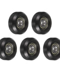 5Pcs Badass Nylon Roller Bearings For Pulley Track Guide 625Z Ball Bearing Kit 5X24X10mm black nylon rollers in a pack.