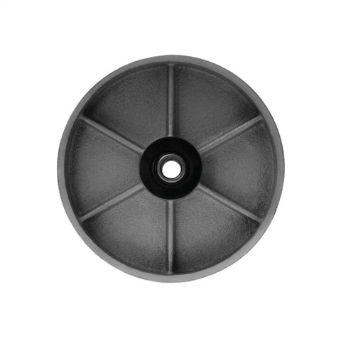 Heavy Duty Cast Iron Caster Wheels 6 Inch Diameter 2 Inch Wide Pack Of 2 With Rolling Bearings And Steel Bushings 2400 Lb Total Capacity