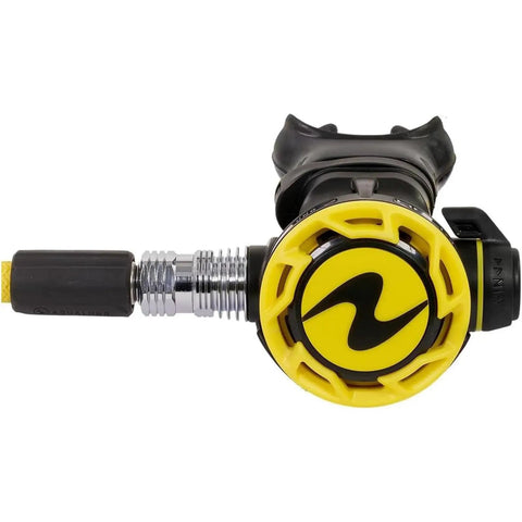 Ultra Compact Pro Octopus For Scuba Diving With Pneumatically Balanced Breathing Venturi Switch Heat Exchanger Yellow Braided Hose