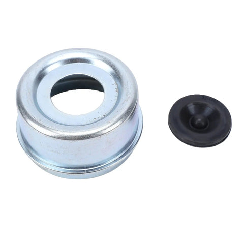 Trailer Wheel Bearing Protector Cap With Beefy Metal Rubber Build 2.72 Inch Hub Dust Cap Heavy Duty Seal for boat marine utility RV axles.
