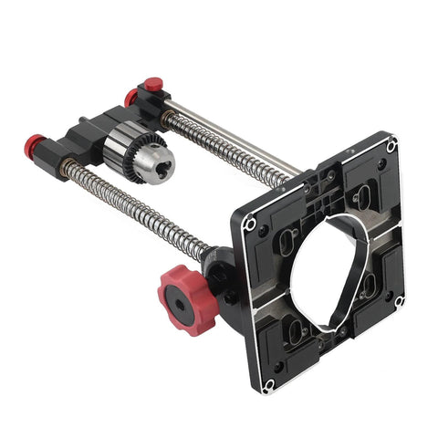 Heavy-Duty Portable Drill Guide with One Half Inch Keyed Chuck, 0 to 60 Degree Adjustable Angle Pro-Grade Precision Jig