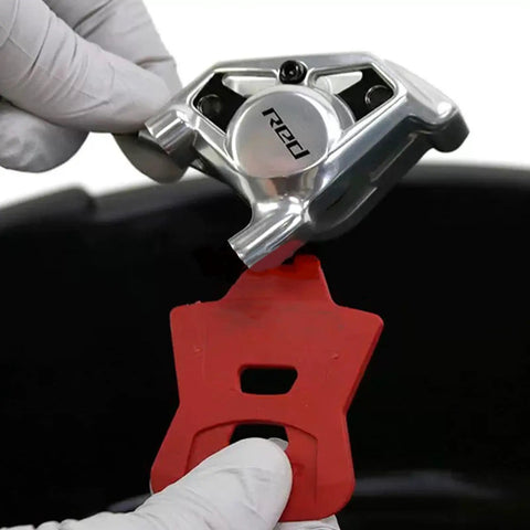 Red 4 Pack 2.8mm Bicycle Disc Brake Pad Spacers For Road Hydraulic Brakes, Pad Insert Spreader For Level Ultimate TLM TL