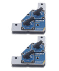 Heavy Duty Welding Magnet Set 2 Pcs Durable Stainless Steel Fixture For Accurate 90 Degree Positioning Of Steel Plates With Massive Grip Power, showing dual switch layout.