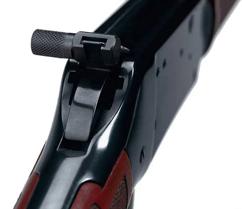 Close view of a Hammer Extension For Marlin Lever Action Rifles 1983 And Later With No Fuss Leverage, fitted on rifle.